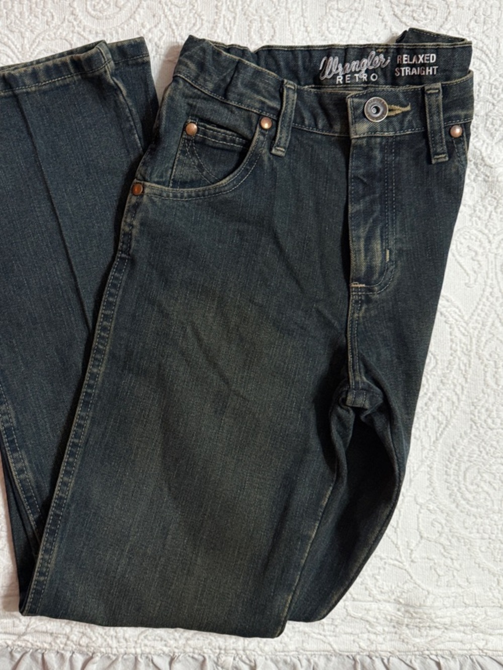 Wrangler Retro Relaxed Straight Jeans Waist 14 Boys